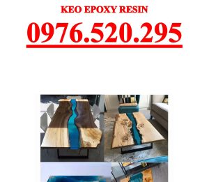 Bàn Ăn Epoxy và Bàn Làm Việc Epoxy Kết Hợp Gỗ Me Tây Tự Nhiên
