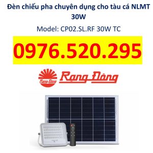 Đèn Chiếu Pha Năng Lượng Mặt Trời Chuyên Dụng Cho Tàu Cá Rạng Đông Model: CP02.SL.RF 30W TC