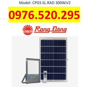 Đèn Chiếu Pha Năng Lượng Mặt Trời Rạng Đông 300W Model: CP03.SL.RAD 300W.V2