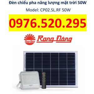 Đèn Chiếu Pha Năng Lượng Mặt Trời Rạng Đông 50W Model: CP02.SL.RF 50W