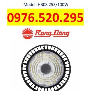 Đèn LED Highbay Rạng Đông 100W Model: HB08 255/100W – Hiệu Suất Cao, Tiết Kiệm Điện