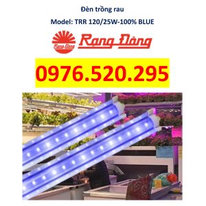 Đèn LED Trồng Rau Rạng Đông Model: TRR 120/25W-100% BLUE - Giải pháp ánh sáng chuyên dụng cho nghiên cứu và cây trồng