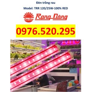 Đèn LED Trồng Rau Rạng Đông Model: TRR 120/25W-100% RED - Giải pháp ánh sáng tối ưu cho nghiên cứu và cây trồng