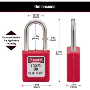 410MKW417RED - MASTER KEY - Ổ KHÓA AN TOÀN NHIỆT DẺO ZENEX™